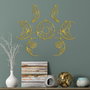 Wallity Simbolo-3 Accesorio Decorativo de Pared de Metal Dorado